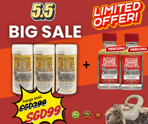 PAKEJ MAHARAJA ( 3 BOTOL ) + FREE X2 MINYAK DHAB